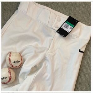 Nike Team NWT Boys XL White ⚾️ Baseball Pants